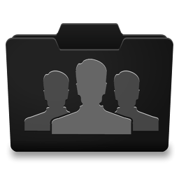 Black Grey Groups Icon 256x256 png